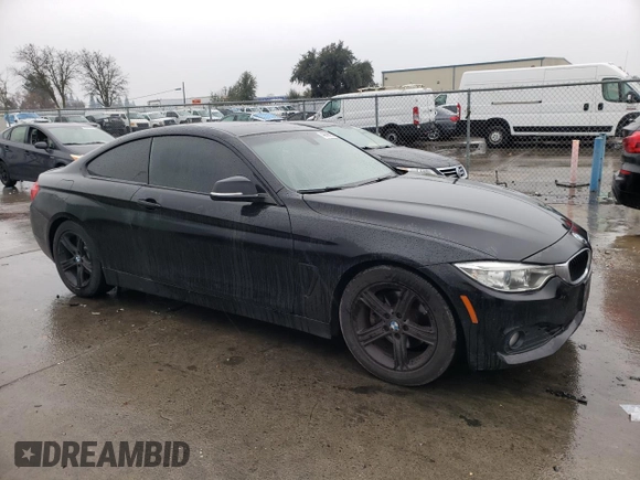 2015 BMW 4 Series 428i with VIN WBA3N7C55FK223126, listed as a Copart auction lot 43506625 with 111,540 mi miles and Salvage title. Bid and sale history available at DreamBid. Image 4.