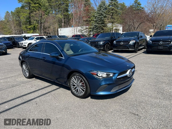 2020 Mercedes-Benz CLA 250 with VIN W1K5J4GB6LN081617, listed as a Copart auction lot 55028495 with 96,831 mi miles and Clean Title. Bid and sale history available at DreamBid. Image 1.