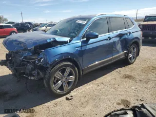 2018 Volkswagen Tiguan SEL Premium with VIN 3VV4B7AX3JM189842, listed as a Copart auction lot 46127405 with 55,006 mi miles and Salvage Title. Bid and sale history available at carsss.com. Image 1.