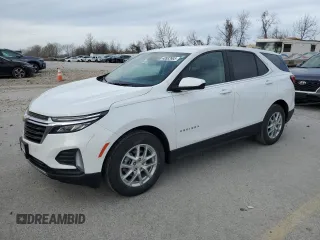2022 Chevrolet Equinox LT with VIN 3GNAXKEV6NL309974, listed as a Copart auction lot 48933985 with 35,563 mi miles and Salvage Title. Bid and sale history available at DreamBid. Image 1.