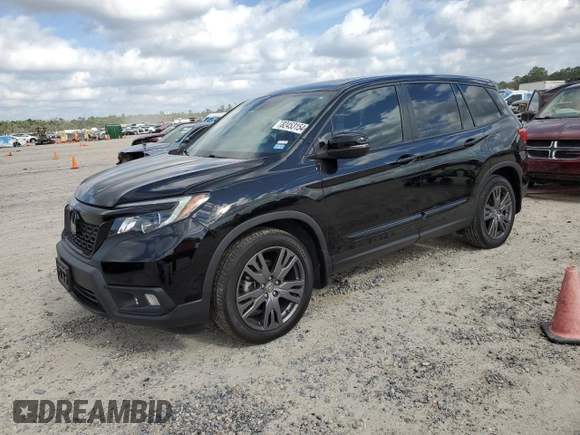 2021 Honda Passport EX-L with VIN 5FNYF7H53MB016100, listed as a Copart auction lot 82453154 with 24,772 mi miles and Salvage Title. Bid and sale history available at carsss.com. Image 1.