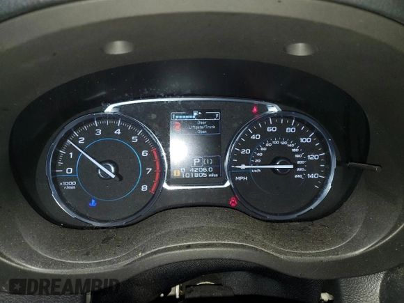 2017 Subaru Forester Touring с VIN JF2SJGTC6HH413107, выставлен на аукционе Copart как лот 56218925 с пробегом 101 805 миль миль и Списание • Salvage title. История ставок и продаж доступна на DreamBid. Изображение 9.