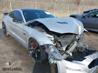 2018 Ford Mustang GT with VIN 1FA6P8CF5J5162267, listed as a IAAI auction lot 41772190 with 55,382 mi miles. Bid and sale history available at carsss.com. Image 1.