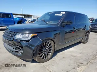 2017 Land Rover Range Rover z VIN SALGS5FE0HA347500, wystawiony jako Copart lot #46118235 z przebiegiem 104 637 mil mil oraz Czysty tytuł • Clean title. Historia ofert i sprzedaży dostępna na DreamBid. Obrazek 1.
