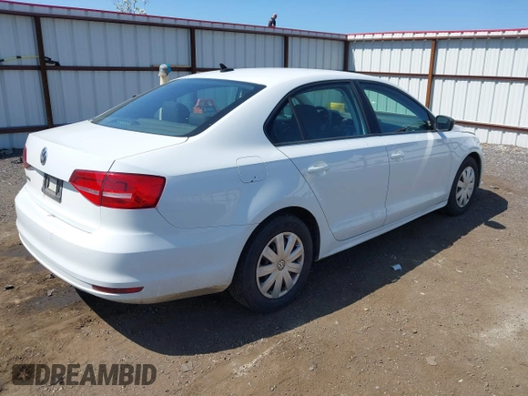 2015 Volkswagen Jetta Sedan 2.0L S with VIN 3VW2K7AJ3FM404609, listed as a IAAI auction lot 42090194 with 159,991 mi miles. Bid and sale history available at carsss.com. Image 4.