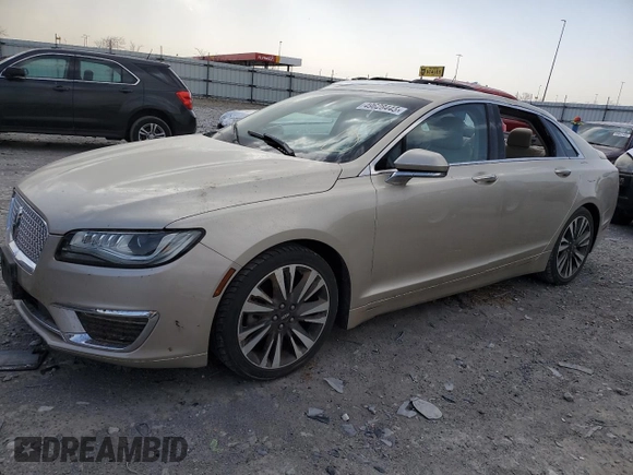 2017 Lincoln MKZ Reserve with VIN 3LN6L5E91HR643308, listed as a Copart auction lot 49628445 with 45,204 mi miles and Salvage title. Bid and sale history available at DreamBid. Image 1.