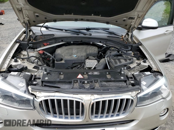 2015 BMW X3 xDrive28i with VIN 5UXWX9C5XF0D60582, listed as a Copart auction lot 56745305 with 77,376 mi miles and Salvage Title. Bid and sale history available at DreamBid. Image 12.