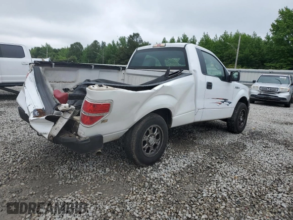 2014 Ford F-150 XL with VIN 1FTMF1CM4EKF93944, listed as a Copart auction lot 56113445 with 153,263 mi miles and Salvage title. Bid and sale history available at DreamBid. Image 3.