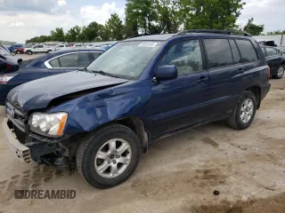 2002 Toyota Highlander z VIN JTEGD21A620034092, wystawiony jako Copart lot #59693104 z przebiegiem 289 760 mil mil oraz Szkoda całkowita • Salvage title. Historia ofert i sprzedaży dostępna na DreamBid. Obrazek 1.