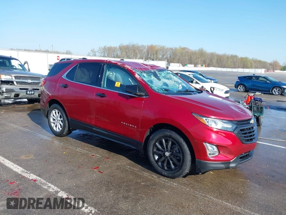 2020 Chevrolet Equinox LT with VIN 3GNAXKEV4LS525826, listed as a IAAI auction lot 41998957 with Not Provided miles and . Bid and sale history available at carsss.com. Image 1.