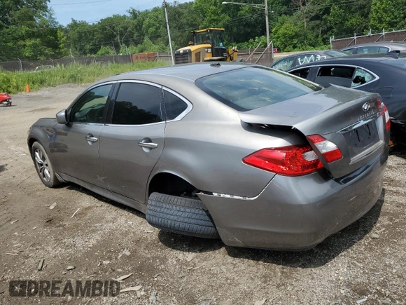 2011 Infiniti M with VIN JN1BY1AR4BM370404, listed as a Copart auction lot 62664825 with Not provided miles and Salvage title. Bid and sale history available at DreamBid. Image 2.