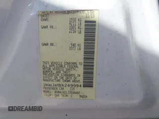 2014 Nissan Altima 2.5 with VIN 1N4AL3AP8EN249994, listed as a IAAI auction lot 41830999 with 154,760 mi miles. Bid and sale history available at carsss.com. Image 9.