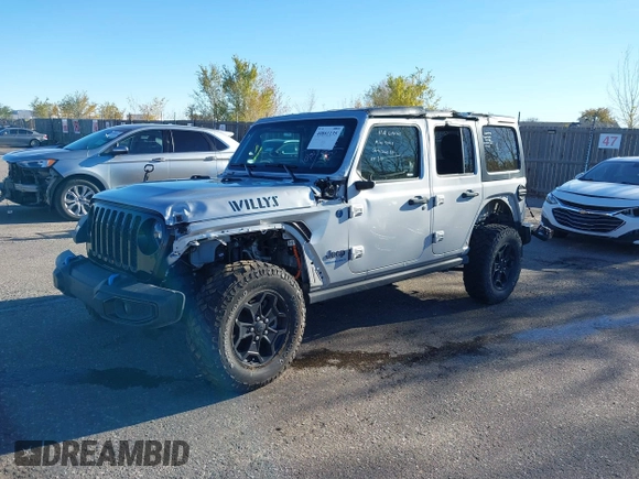2023 Jeep Wrangler z VIN 1C4JJXN62PW628429, wystawiony jako IAAI lot #40861135 z przebiegiem 33 923 mil mil oraz . Historia ofert i sprzedaży dostępna na DreamBid. Obrazek 2.