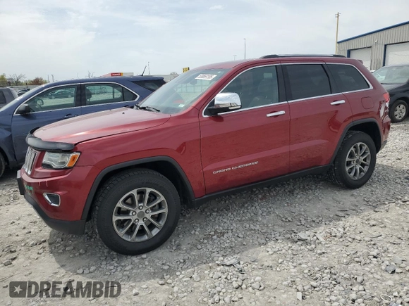 2014 Jeep Grand Cherokee Limited with VIN 1C4RJFBG1EC480962, listed as a Copart auction lot 53069195 with 198,937 mi miles and Salvage Title. Bid and sale history available at DreamBid. Image 1.