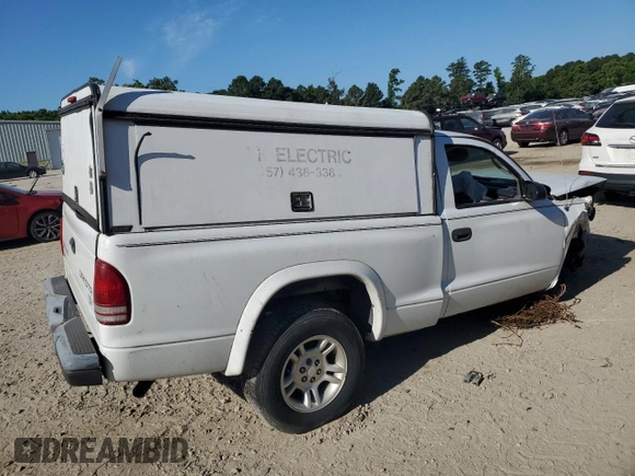 2004 Dodge Dakota with VIN 1D7FL16K14S554387, listed as a Copart auction lot 59397994 with 0 mi miles and Salvage Title. Bid and sale history available at carsss.com. Image 3.