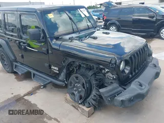 2019 Jeep Wrangler Unlimited Sport S with VIN 1C4HJXDG9KW653488, listed as a IAAI auction lot 42275297 with Not provided miles and . Bid and sale history available at DreamBid. Image 6.