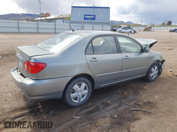 2004 Toyota Corolla CE with VIN 1NXBR38E44Z310906, listed as a Copart auction lot 55361565 with 186,022 mi miles and Salvage Title. Bid and sale history available at DreamBid. Image 3.