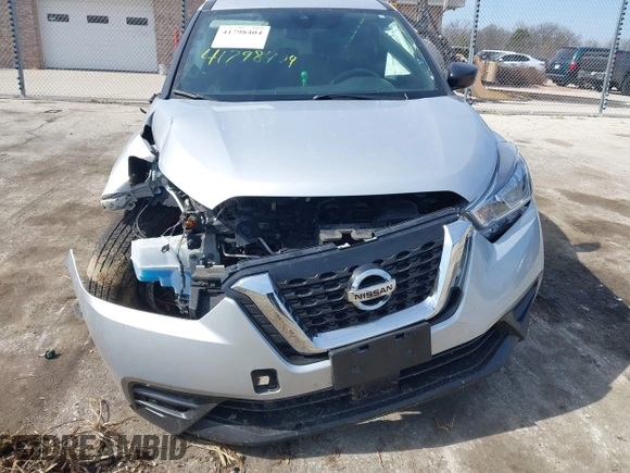 2020 Nissan Kicks S with VIN 3N1CP5BV5LL527783, listed as a IAAI auction lot 41798404 with 53,834 mi miles and . Bid and sale history available at DreamBid. Image 6.