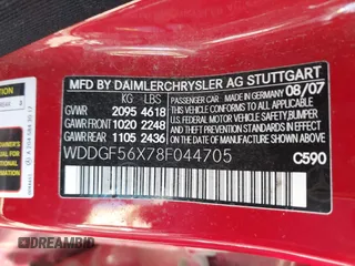 2008 Mercedes-Benz C 350 Sport z VIN WDDGF56X78F044705, wystawiony jako IAAI lot #42309460 z przebiegiem 137 869 mil mil oraz . Historia ofert i sprzedaży dostępna na DreamBid. Obrazek 9.