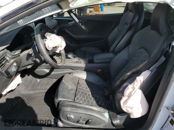2019 Audi RS 5 z VIN WUAPWAF59KA903186, wystawiony jako Copart lot #42045505 z przebiegiem Nie podano mil oraz Szkoda całkowita • Salvage title. Historia ofert i sprzedaży dostępna na DreamBid. Obrazek 7.