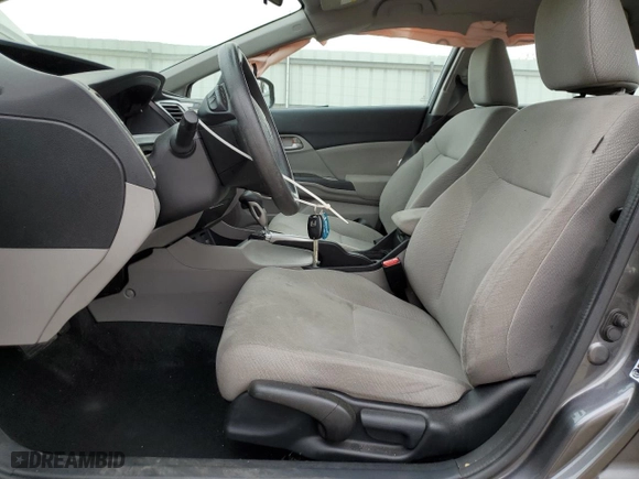 2013 Honda Civic Sdn LX with VIN 19XFB2F55DE243092, listed as a Copart auction lot 51649095 with 64,888 mi miles and Salvage Title. Bid and sale history available at carsss.com. Image 7.