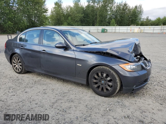 2006 BMW 3 Series 330i with VIN WBAVB33516PS10032, listed as a Copart auction lot 61650944 with 106,804 mi miles and Salvage Title. Bid and sale history available at carsss.com. Image 4.