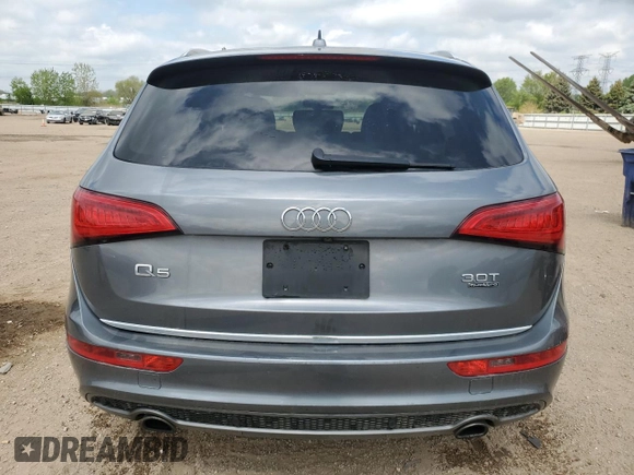 2015 Audi Q5 Premium Plus with VIN WA1DGAFP6FA090582, listed as a Copart auction lot 56689595 with 122,907 mi miles and Salvage title. Bid and sale history available at DreamBid. Image 6.
