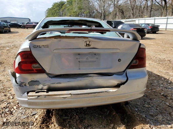 2001 Honda Civic EX with VIN 1HGEM22931L074533, listed as a Copart auction lot 43559835 with 265,590 mi miles and Salvage Title. Bid and sale history available at carsss.com. Image 6.