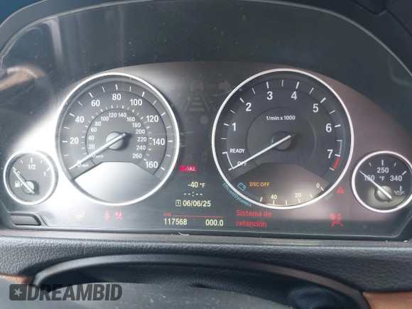2013 BMW 3 Series 328i xDrive with VIN WBA3B3C59DJ810112, listed as a IAAI auction lot 42457122 with 117,568 mi miles and . Bid and sale history available at DreamBid. Image 7.