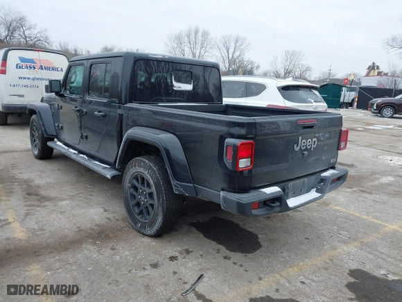 2023 Jeep Gladiator Overland with VIN 1C6HJTFG4PL564093, listed as a IAAI auction lot 41594203 with 37,740 mi miles. Bid and sale history available at carsss.com. Image 3.