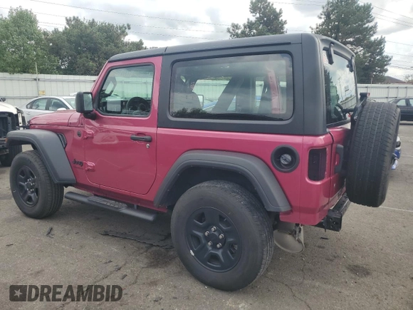 2022 Jeep Wrangler Sport with VIN 1C4HJXAG7NW147909, listed as a Copart auction lot 73051454 with 21,707 mi miles and Salvage Title. Bid and sale history available at DreamBid. Image 2.