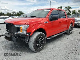 2018 Ford F-150 XL with VIN 1FTEW1CP6JFD41551, listed as a Copart auction lot 66084535 with 80,428 mi miles and Clean title. Bid and sale history available at DreamBid. Image 1.