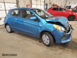 2021 Mitsubishi Mirage ES with VIN ML32AUHJ8MH006939, listed as a Copart auction lot 47002325 with 8,955 mi miles and Salvage Title. Bid and sale history available at carsss.com. Image 4.