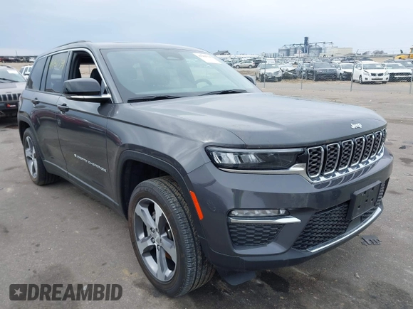 2024 Jeep Grand Cherokee Limited with VIN 1C4RJHBG2RC162673, listed as a IAAI auction lot 41982734 with 10,313 mi miles and . Bid and sale history available at DreamBid. Image 1.