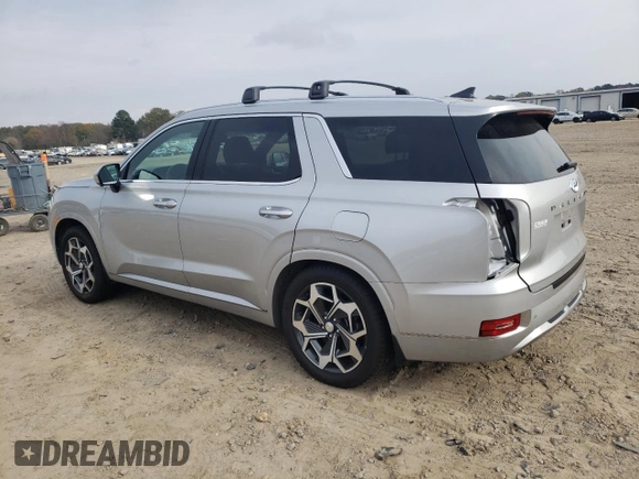 2022 Hyundai Palisade Calligraphy z VIN KM8R7DHE5NU442214, wystawiony jako Copart lot #82312024 z przebiegiem 59 429 mil mil oraz Szkoda całkowita • Salvage title. Historia ofert i sprzedaży dostępna na DreamBid. Obrazek 2.