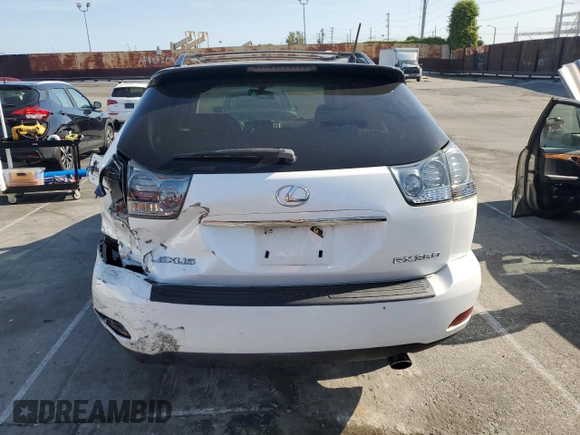 2007 Lexus RX 350 with VIN 2T2GK31U17C020006, listed as a Copart auction lot 52205365 with 106,400 mi miles and Salvage Title. Bid and sale history available at DreamBid. Image 6.