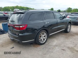 2014 Dodge Durango Citadel with VIN 1C4RDJEGXEC524883, listed as a IAAI auction lot 42357919 with 205,100 mi miles and . Bid and sale history available at DreamBid. Image 4.
