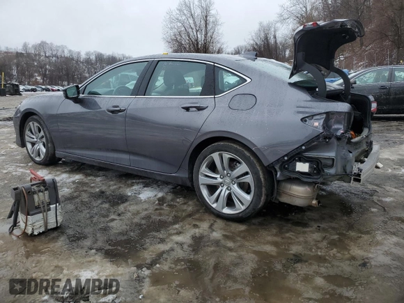 2021 Acura TLX w/Technology Package with VIN 19UUB6F48MA001374, listed as a Copart auction lot 44976495 with 31,888 mi miles and Salvage Title. Bid and sale history available at carsss.com. Image 2.