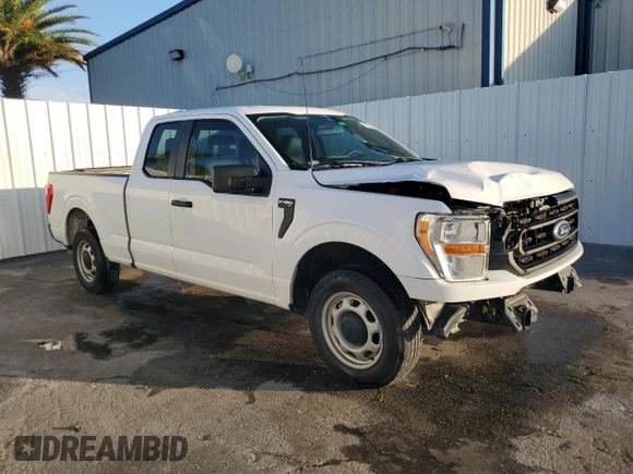 2022 Ford F-150 XL with VIN 1FTEX1CB2NKE64553, listed as a Copart auction lot 62641825 with 37,988 mi miles and Clean title. Bid and sale history available at DreamBid. Image 4.
