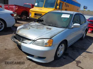 2003 Honda Civic Hybrid with VIN JHMES95673S017371, listed as a IAAI auction lot 41893086 with 1 mi miles. Bid and sale history available at carsss.com. Image 2.