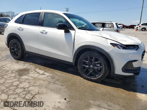 2024 Honda HR-V Sport with VIN 3CZRZ2H50RM777341, listed as a Copart auction lot 50234555 with 18,180 mi miles and Salvage Title. Bid and sale history available at carsss.com. Image 4.