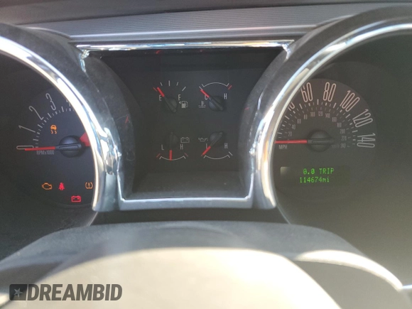 2007 Ford Mustang GT Deluxe with VIN 1ZVHT85H375293538, listed as a Copart auction lot 82388824 with 114,674 mi miles and Salvage Title. Bid and sale history available at carsss.com. Image 9.