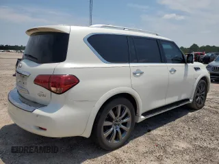2017 Infiniti QX80 with VIN JN8AZ2ND0H9830667, listed as a Copart auction lot 58690014 with 124,251 mi miles and Clean Title. Bid and sale history available at carsss.com. Image 3.