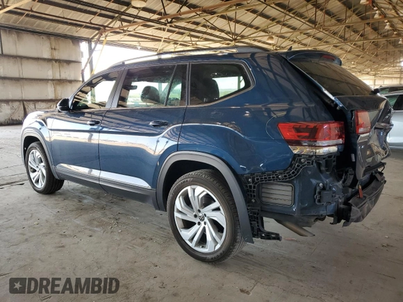 2021 Volkswagen Atlas SE z VIN 1V2JR2CA4MC598266, wystawiony jako Copart lot #54198515 z przebiegiem 72 249 mil mil oraz Szkoda całkowita • Salvage title. Historia ofert i sprzedaży dostępna na DreamBid. Obrazek 2.