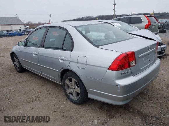 2004 Honda Civic EX with VIN 2HGES26724H592794, listed as a IAAI auction lot 41560628 with 261,924 mi miles and . Bid and sale history available at DreamBid. Image 3.