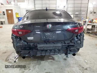 2017 Alfa Romeo Giulia with VIN ZARFAEDN6H7533554, listed as a Copart auction lot 46048083 with 77,894 mi miles. Bid and sale history available at carsss.com. Image 6.