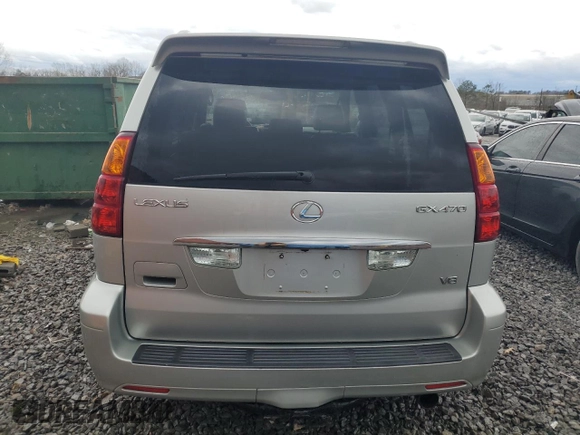 2004 Lexus GX 470 with VIN JTJBT20X140051521, listed as a Copart auction lot 46946505 with 185,462 mi miles and Clean Title. Bid and sale history available at DreamBid. Image 6.