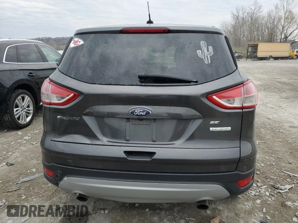 2016 Ford Escape SE with VIN 1FMCU0GX7GUB82640, listed as a Copart auction lot 50707585 with 58,698 mi miles and Salvage Title. Bid and sale history available at carsss.com. Image 6.
