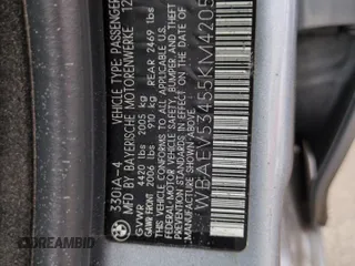 2005 BMW 3 Series 330i with VIN WBAEV53455KM42056, listed as a Copart auction lot 75910624 with 136,892 mi miles and Salvage Title. Bid and sale history available at carsss.com. Image 13.