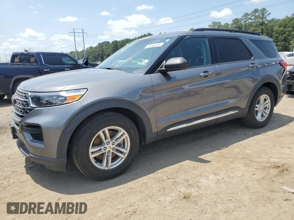 2022 Ford Explorer XLT with VIN 1FMSK7DH7NGA04682, listed as a Copart auction lot 58146245 with 66,447 mi miles and Salvage title. Bid and sale history available at DreamBid. Image 1.